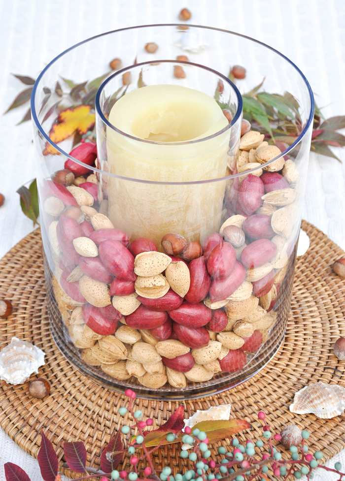 Whole Nut Centerpiece for Thanksgiving