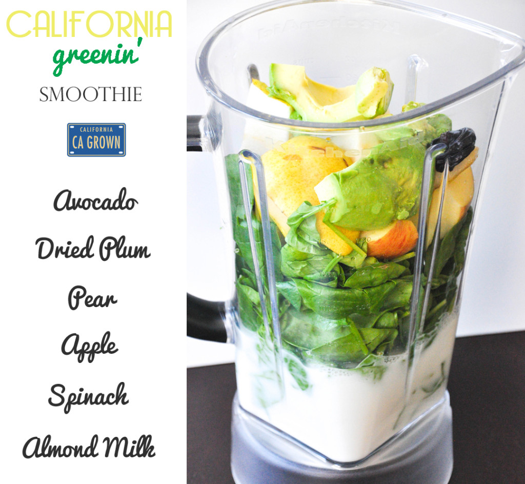 California Greenin' Smoothie.  A tasty, nutrient-packed green smoothie!