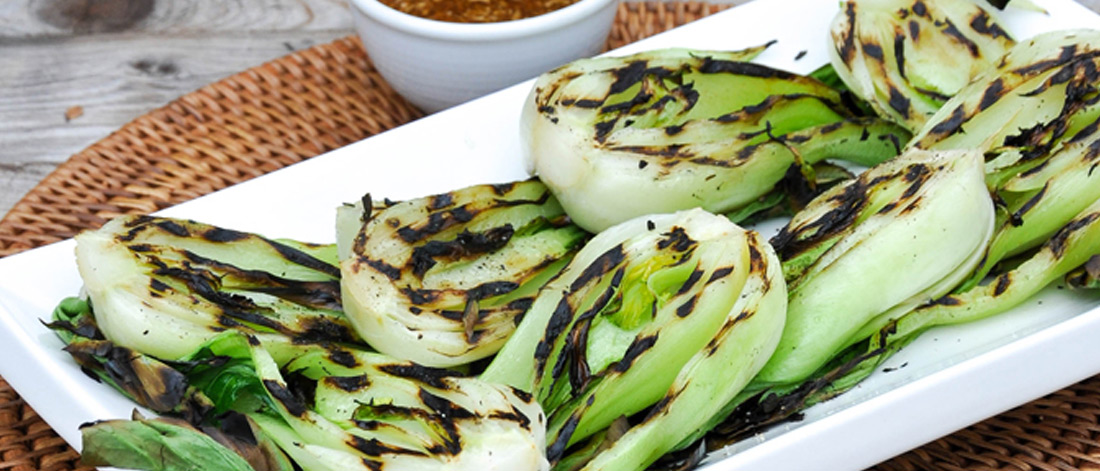 Grilled Baby Bok Choy