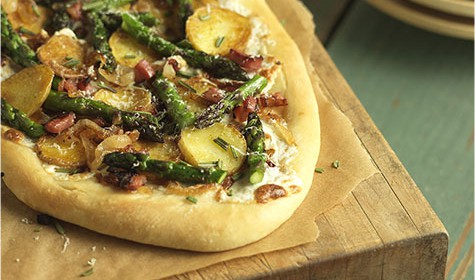 California Asparagus Potato Pizza