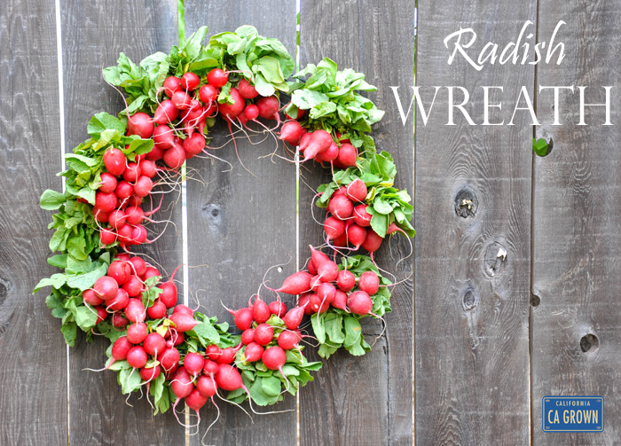 California Radish Wreath