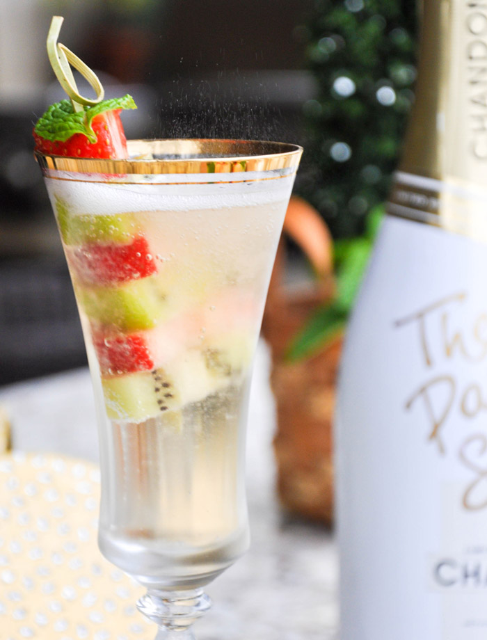 Sparkling Wine Fruit Kabobs