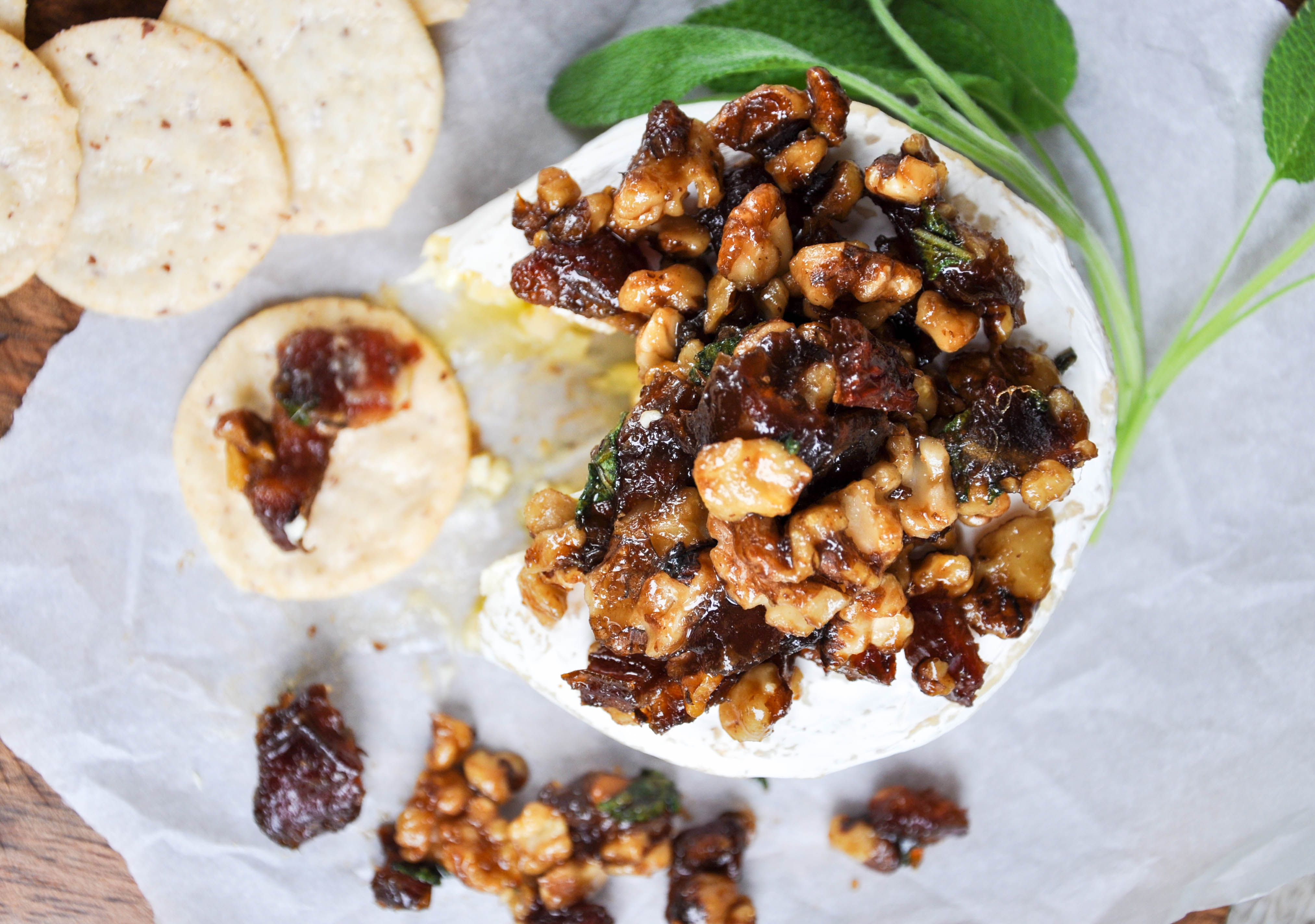 Medjool Date, Walnut & Sage Baked Cheese