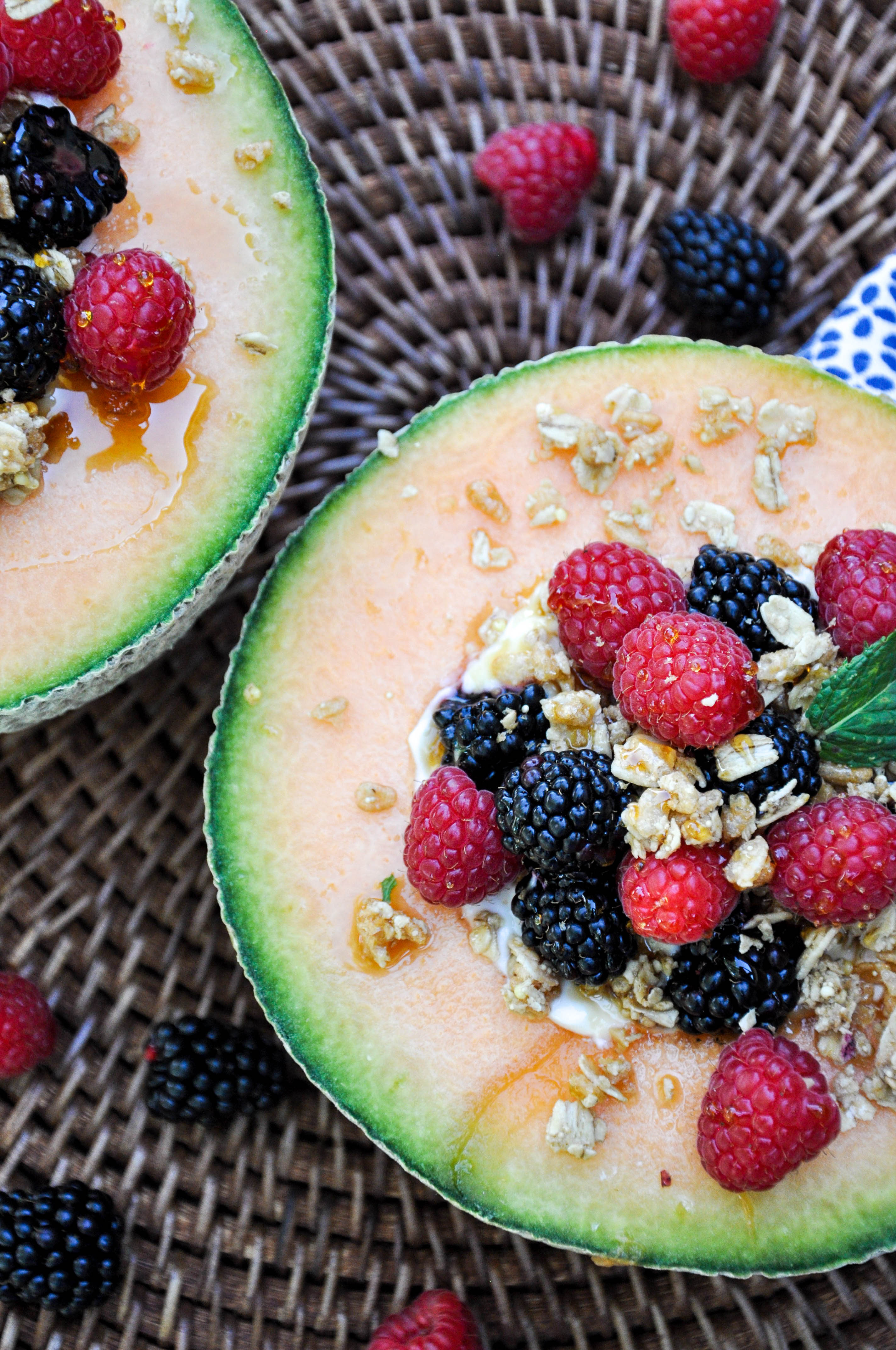 Cantaloupe Breakfast Bowls