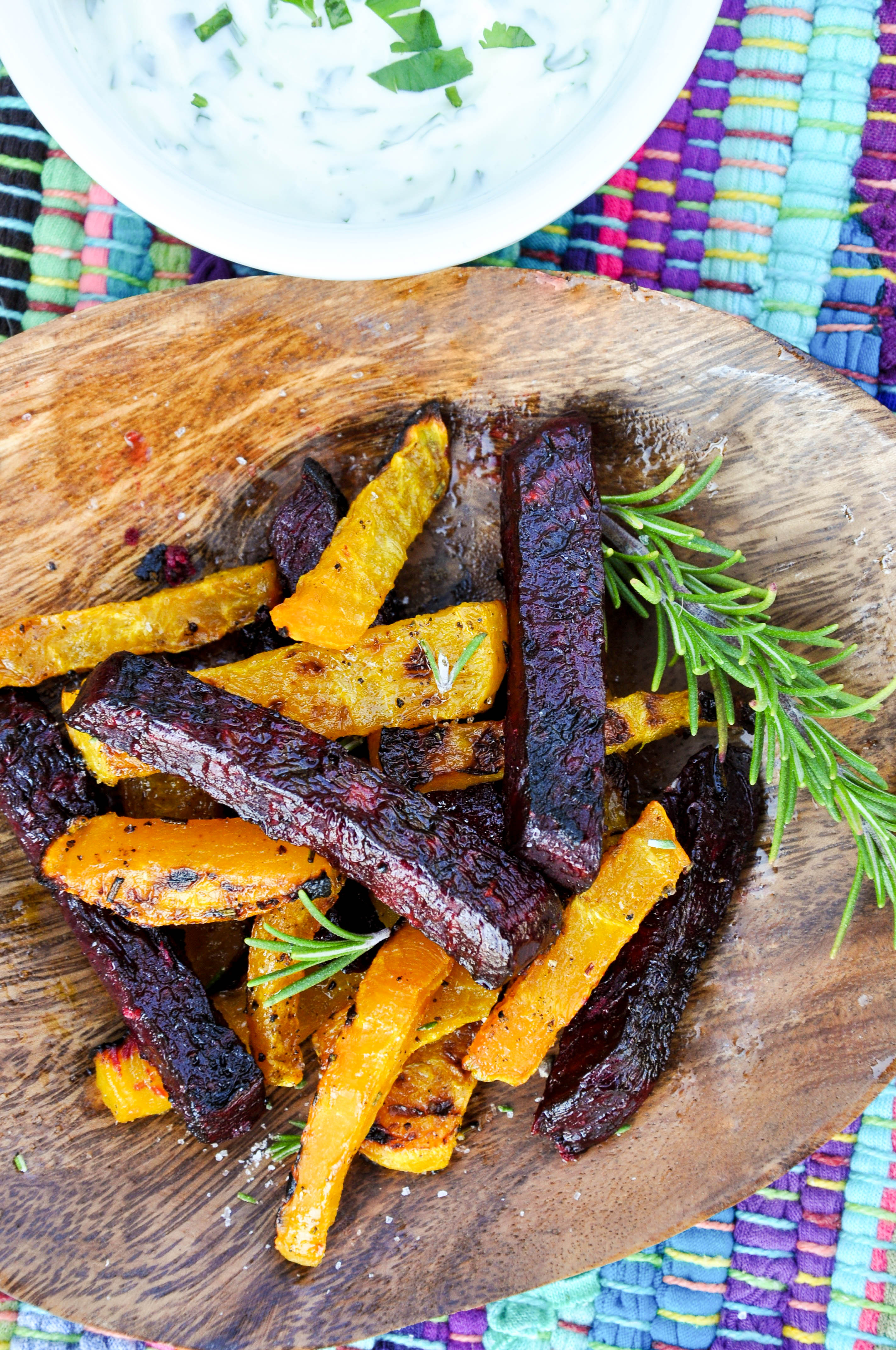 Beet Fries with Rosemary Salt