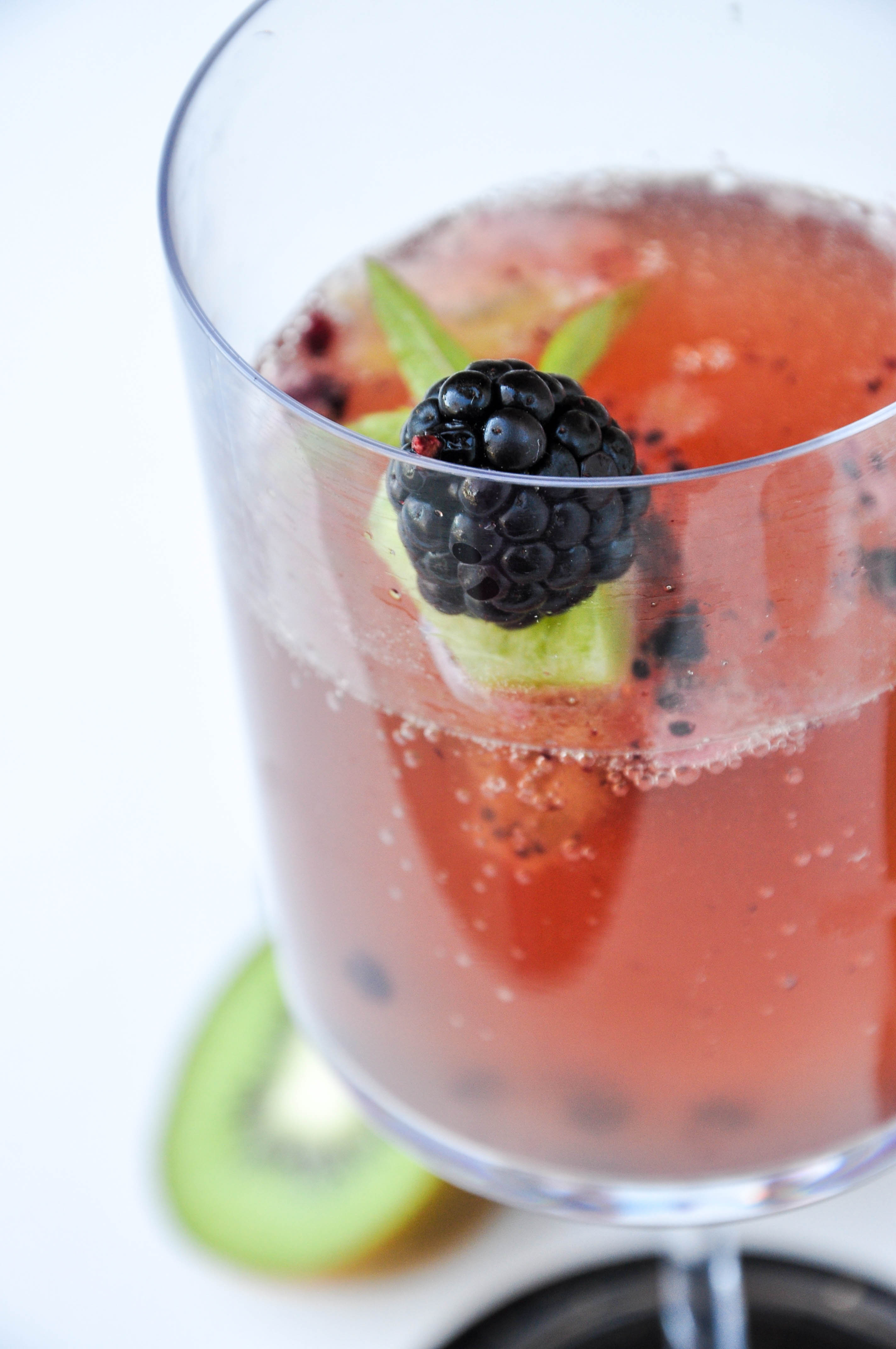 Blackberry Kiwi Mimosa