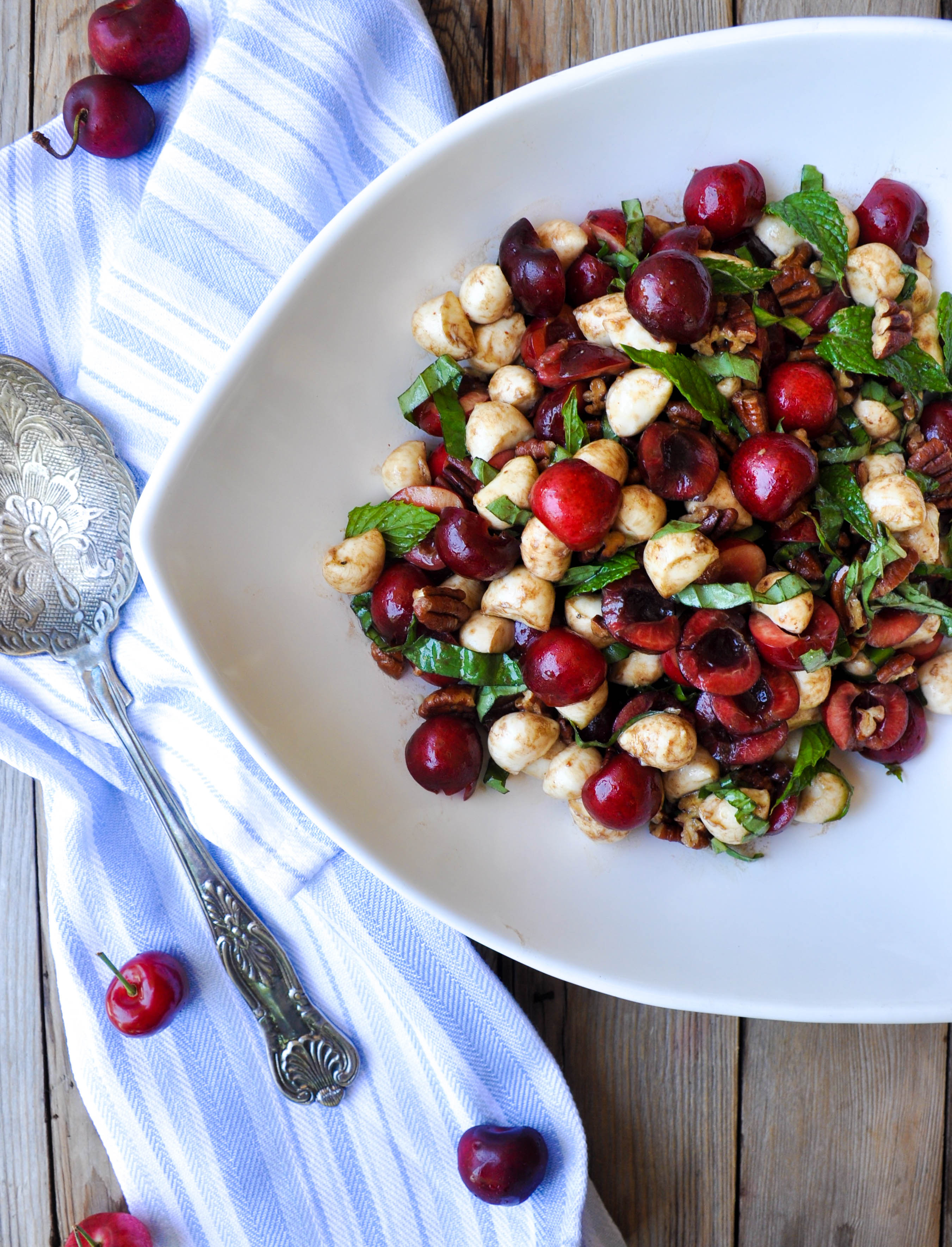 Sweet Cherry Caprese Salad