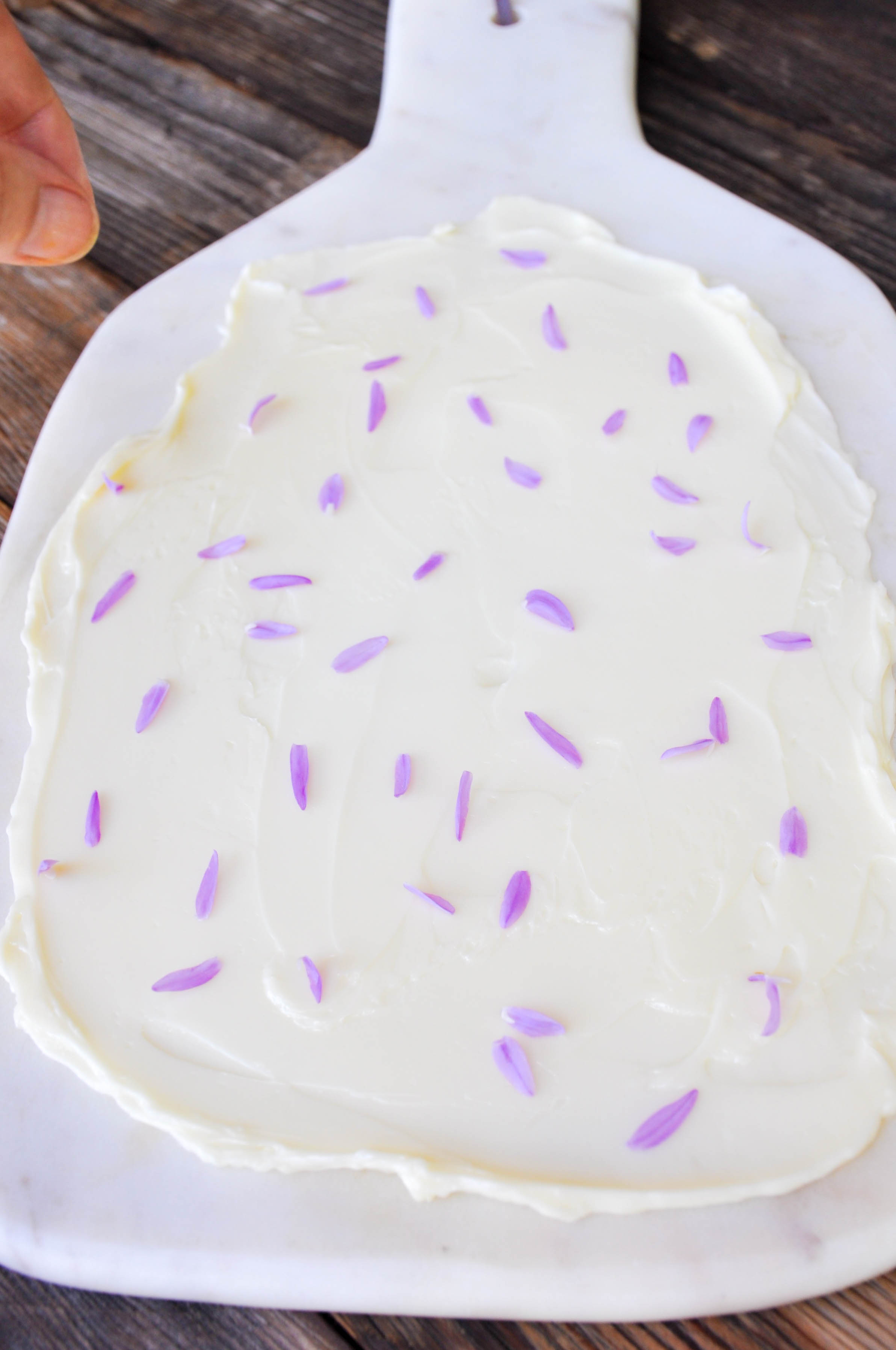 floral butter using edible flowers and herbs