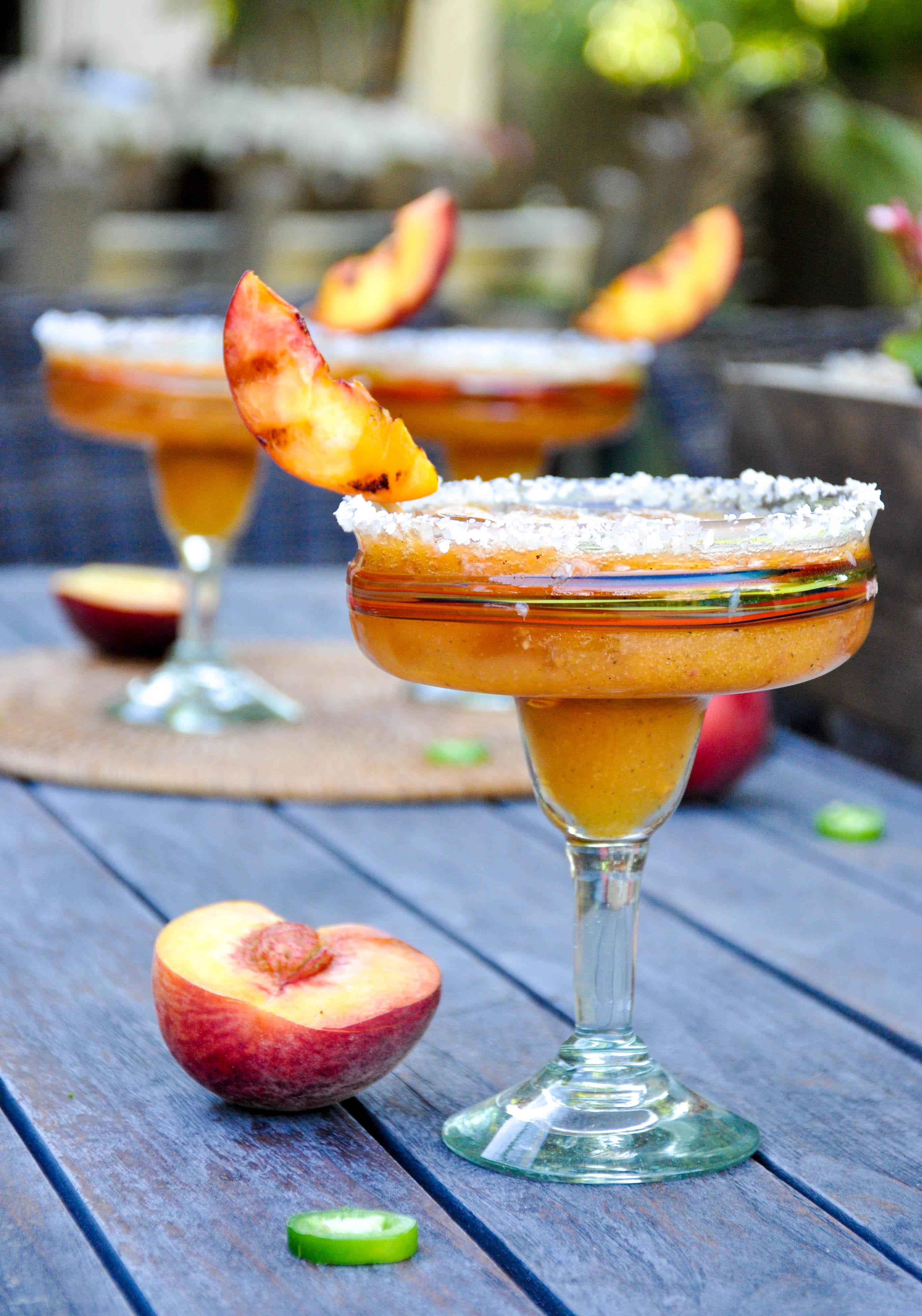 Spicy Grilled Peach Margarita