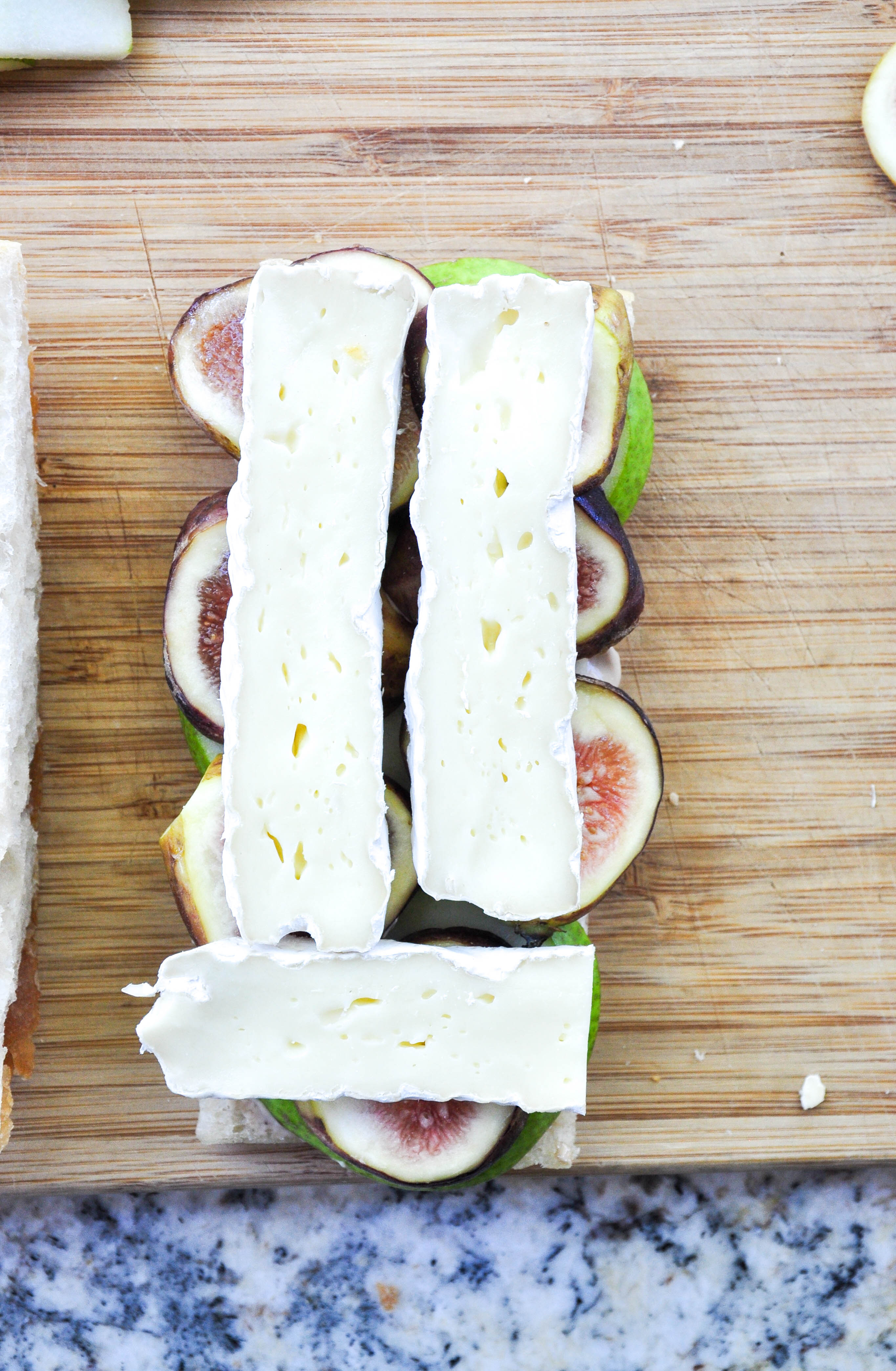 Pear and Fig Panini with Brie and Arugula