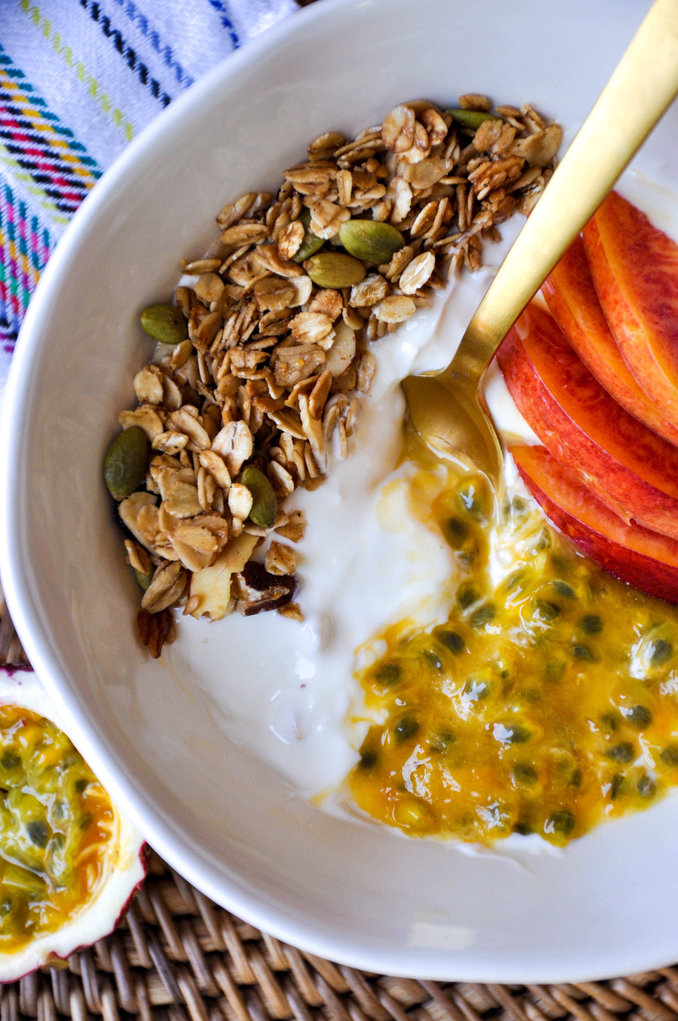 Passion Fruit & Granola Yogurt Bowl