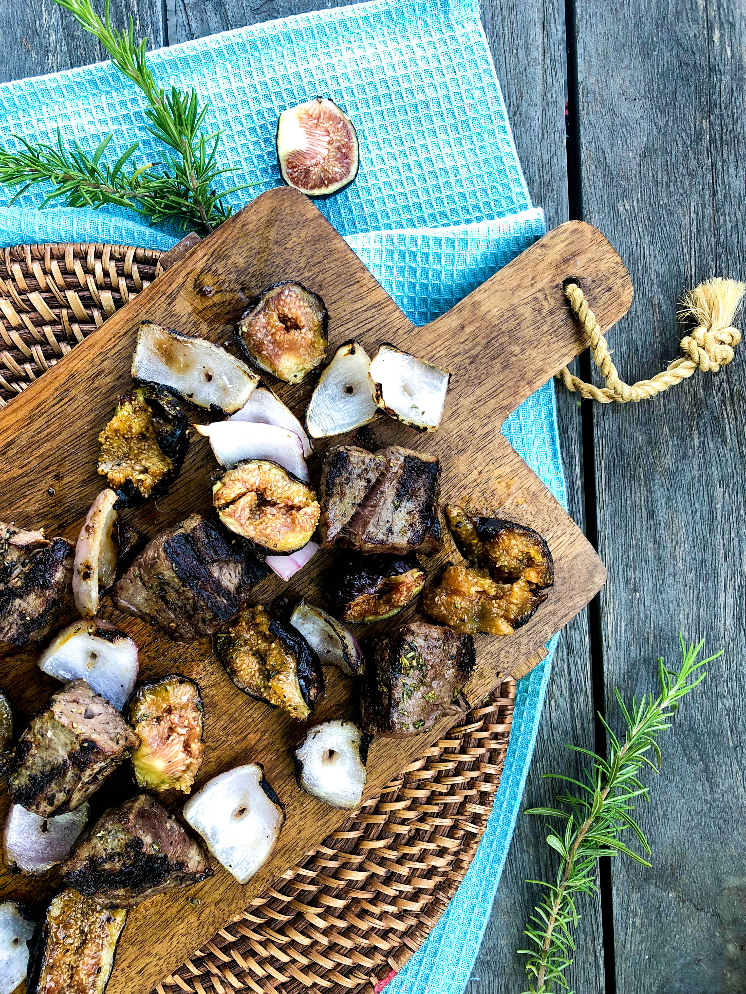 Fig and Beef Kabobs