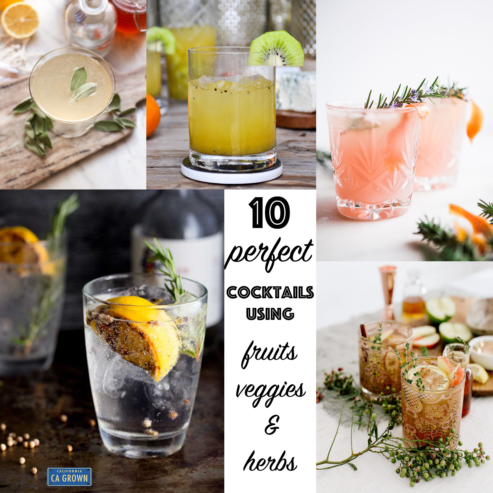 10 Perfect Cocktails using Fruits and Veggies