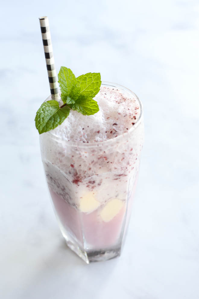 Blueberry Soda Float